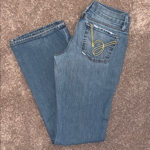 Bebe Denim ...Bootcut ...  Size 28 ... like new!!